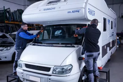 Arreglar cristal caravana